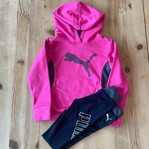 4T Puma Hoodie Sweatshirt & 3T leggings